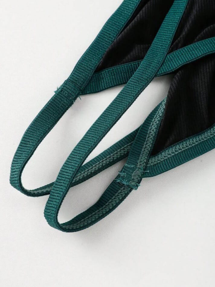 FANDY Men's Sexy Solid Color Mesh Adjustable Thong Underwear